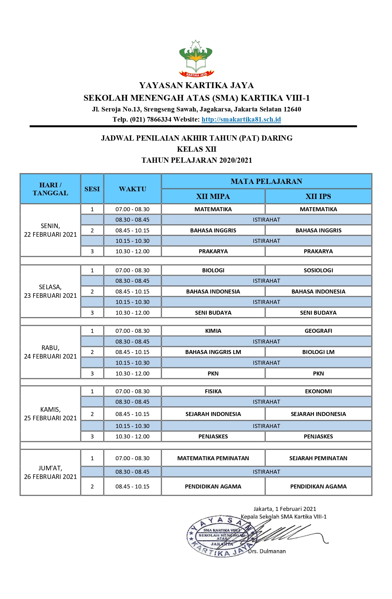 JADWAL PAT XII 2021 page 0001