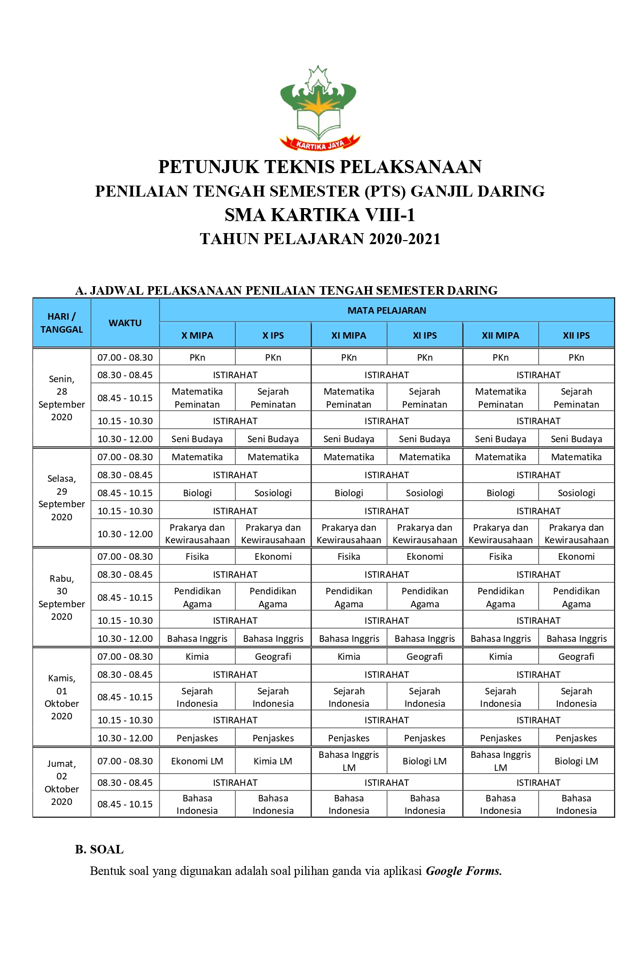 PETUNJUK TEKNIS PTS DARING SMA KARTIKA VIII 1 page 0001