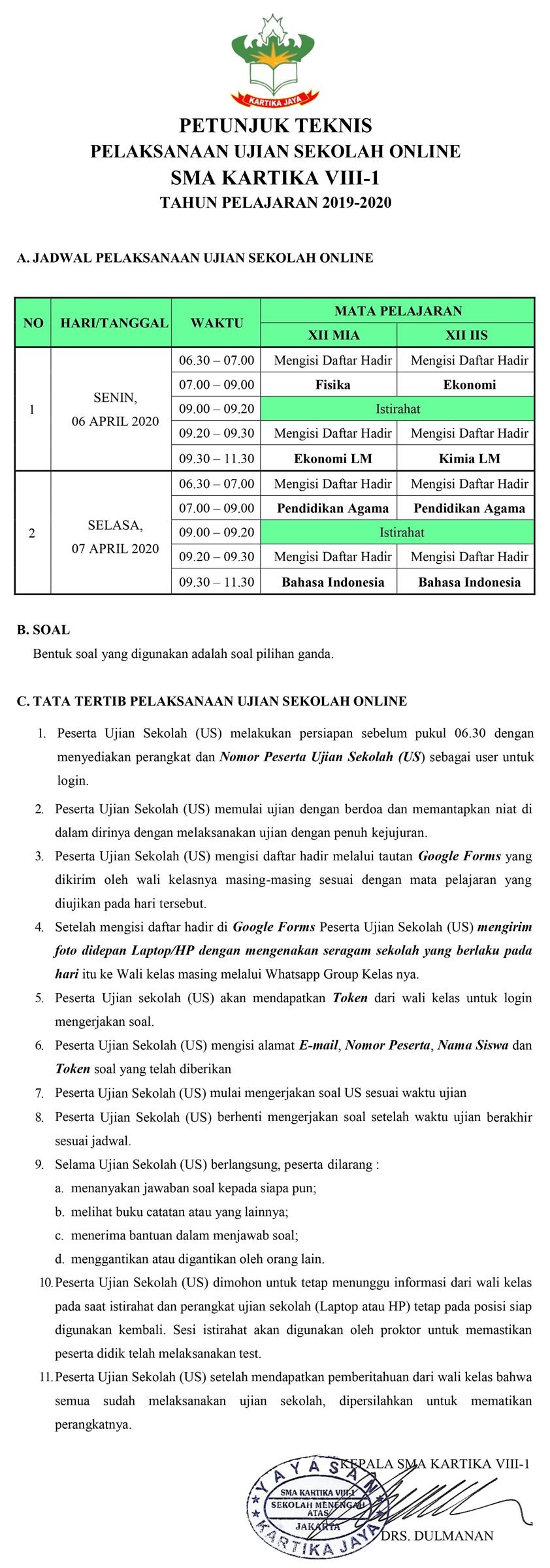 juknis jadwal us utama online smak81
