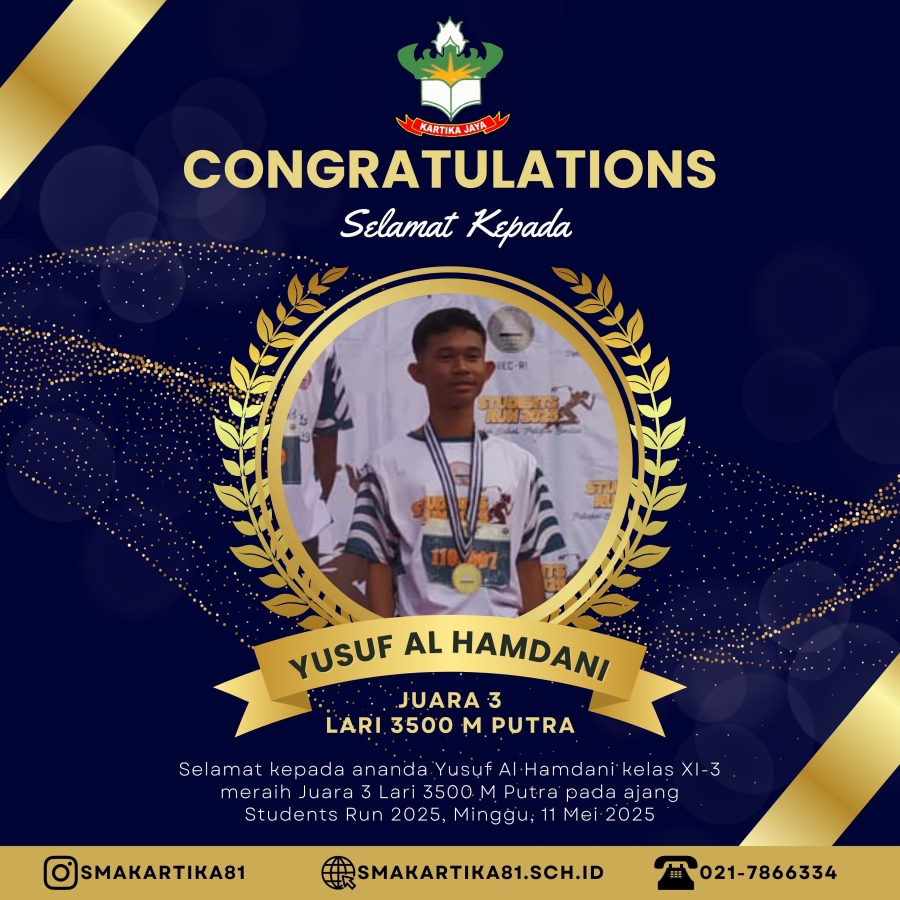 YUSUF AL HAMDANI - JUARA 3 LARI 3.500meter